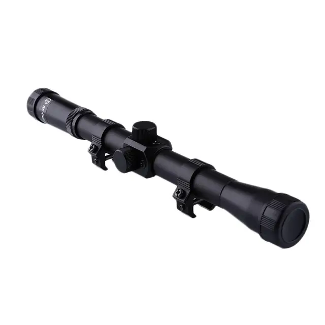 US $4.21 4x20 Rifle Optics Scope Tactical Crossbow Riflescope  20mm Rail Mounts For Hunt