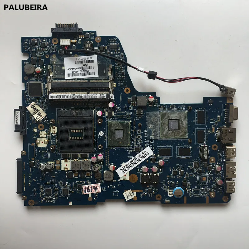 PALUBEIRA K000104390 материнская плата для ноутбука Toshiba Satellite A660 A665 LA-6062P NWQAA материнская плата с чипами видеокарты T