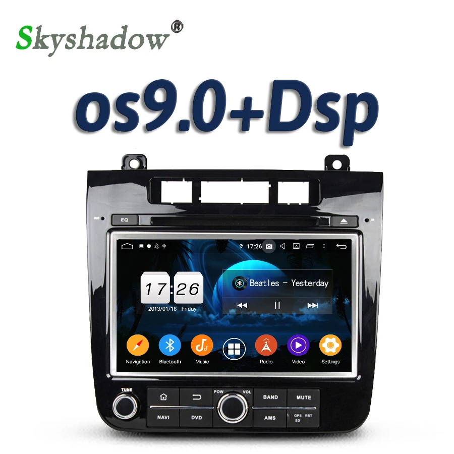 DSP автомобильный dvd плеер TDA7851 Android 9 0 8 ядер 4 Гб + 32 Wifi RDS радио GPS карта тв DVR камера