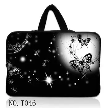 

Starry Sky Buterfly 17" 17.3" Laptop Bag Carry Case Sleeve Computer Cover+Hide Handle