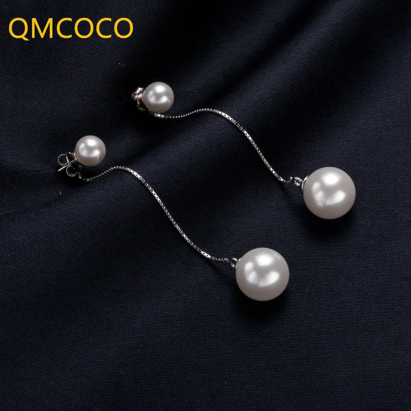 Dangle Earrings Long Earrings Crystal Tassel Earrings Korean Style Fashion Elegance Earrings Long Tassels Ear-Line Pearl Jewelry Accessories