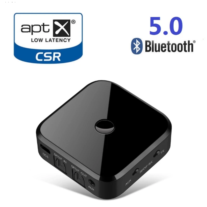 Aptx Lossless 2 In 1 Wireless Bluetooth 5.0 Transmitter Receiver Audio 3.5mm Spdif Adapter For