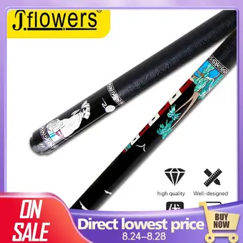

JF J-FLOWERS AF-902 Pool Cue 12.6mm Maori-gem Tip Technology Ebony Handmade Carving inlay Butt Leather Grip Professional Stick