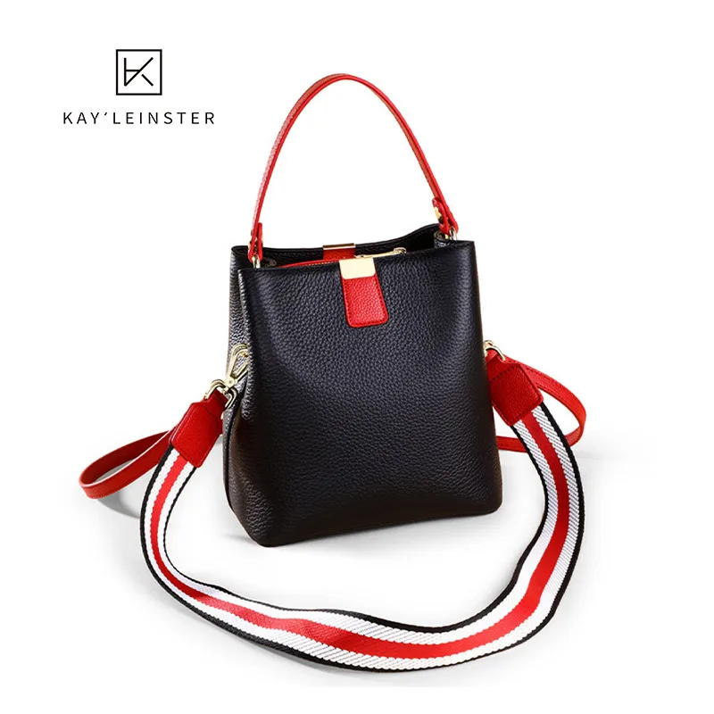 

Leather Female Bucket Bag New 2021 Trendy Fashion Guess Handbag Shoulder Messenger Bag Large Women'S Tote Bag Cross-Border Bag