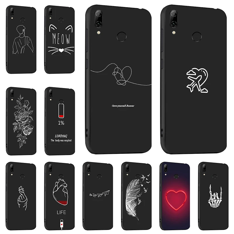 Матовый чехол для телефона Huawei P Smart 2019 противоударный из ТПУ Honor 20 Pro Note 10 P9 P8 Lite V10