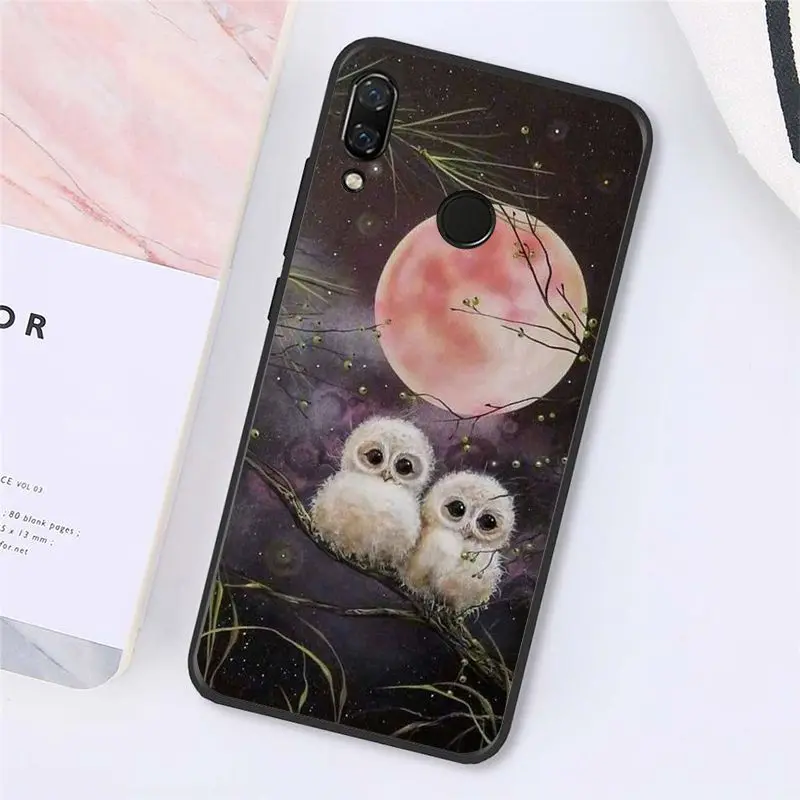 Cartoon cute animal owl