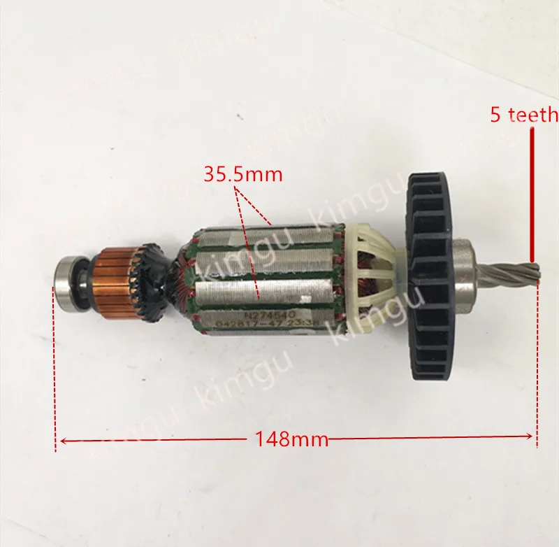 Арматура 220-230V ротора N418028 N566901 N543367 заменить для Dewalt D25133 D25132 D25134 D25133K