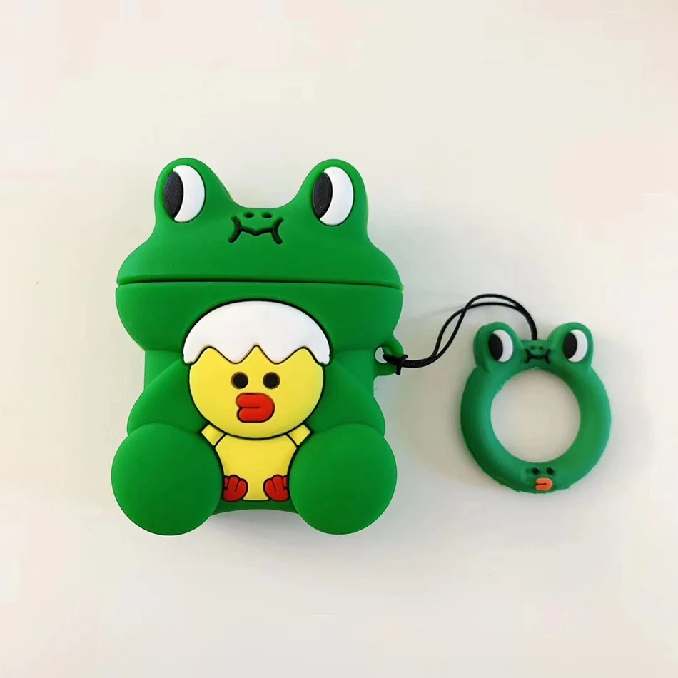 3D милый чехол для гарнитура для Airpods Чехол Мягкий силиконовый чехол для наушников для Earpods чехол Защитный чехол для Airpods 1 2 - Цвет: 421-H