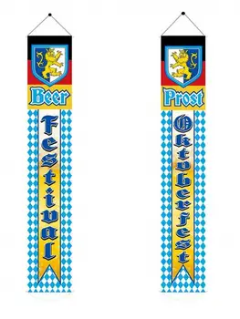 

Banner for Oktoberfest Party Decoration Waterproof German Beer Festival Flag for Housewarming Carnival Birthday Parties