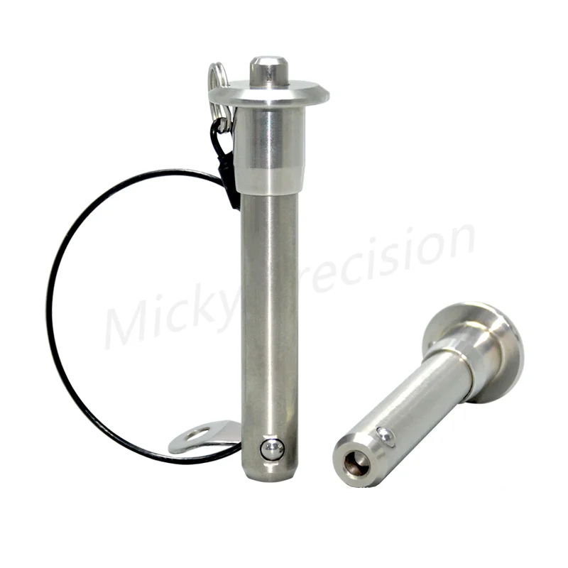 Gratis Shippingstainless Staal Quick Release Pin Met Lanyard Bal Borgpennen Diameter 5/6/8/10/12/16/20/25, lengte 10-100Mm