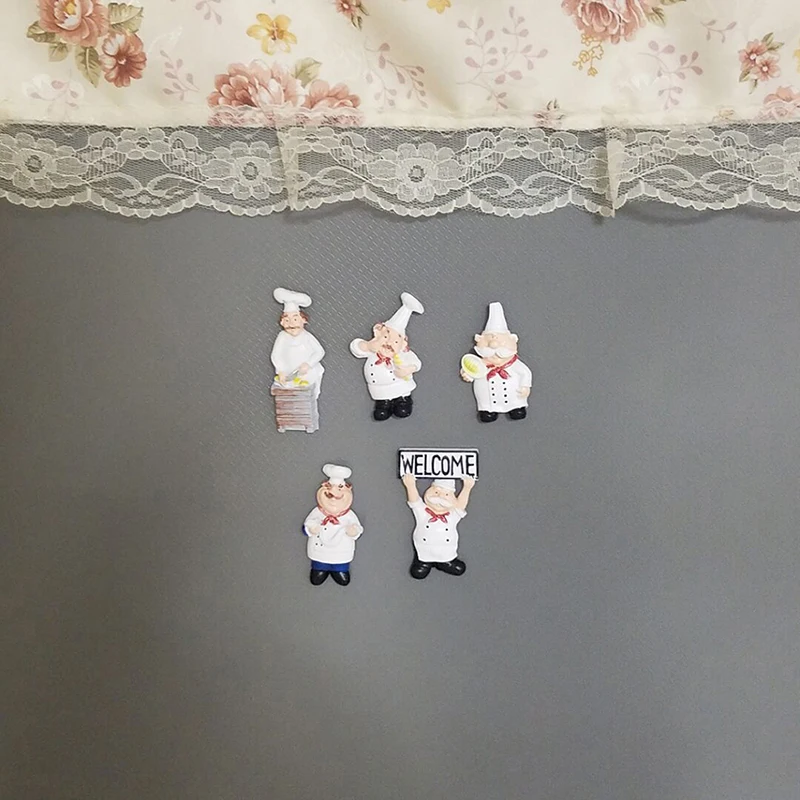 Домашний Кухня 3d смолы шеф-повар хлеб холодильник магнит FridgeSticker украшение дома