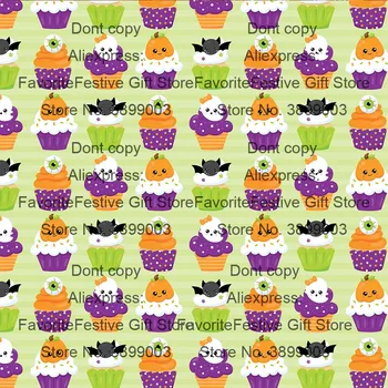 

Halloween Printed polyster Cotton Fabric cake pumpkin Cloth Diy Handmade Tablecloth Pillow Soft Baby Clothing Fabric Cartoon