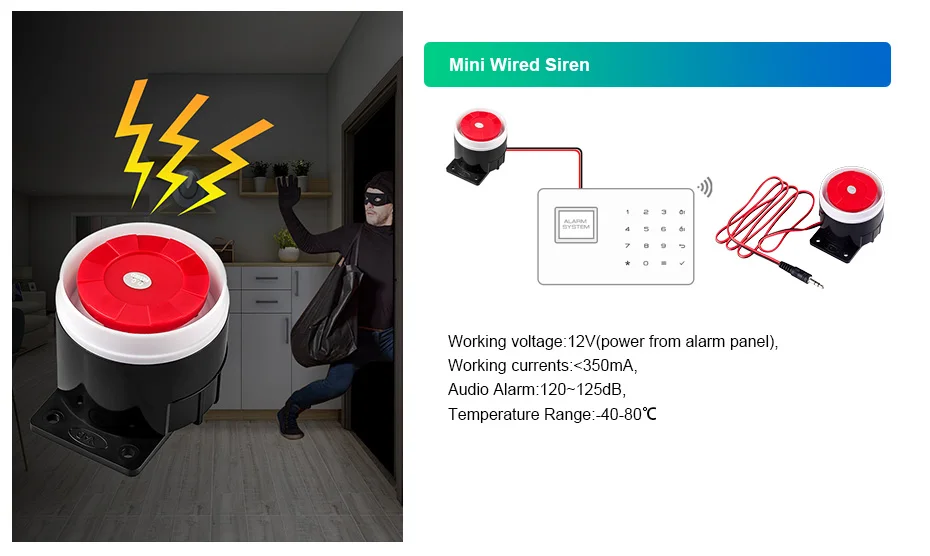 fuers tuya inteligente wifi gsm sistema de alarme alarme do assaltante sem fio com fio zona link para alexa google sensor de movimento ip câmera