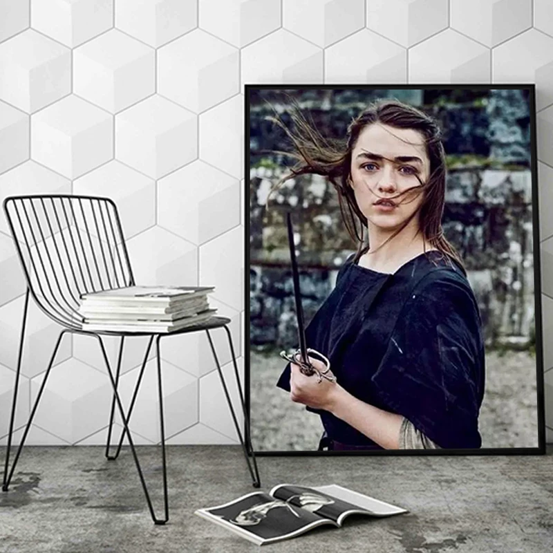 Diy краски по номерам Картина Рисунок с комплектами фильм право игры характер