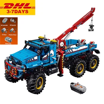

lepines 20056 Technic Kits The Ultimate All Terrain 6X6 Remote Control Truck Set Building Blocks Bricks Toys Clone 42070