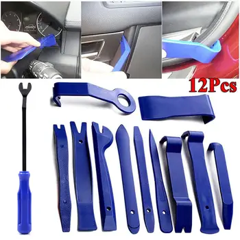 

12pcs Car Trim Disassembly Tools DVD Stereo Refit Kits Interior Plastic Trim Panel Dashboard Installation Removal Repair Tools