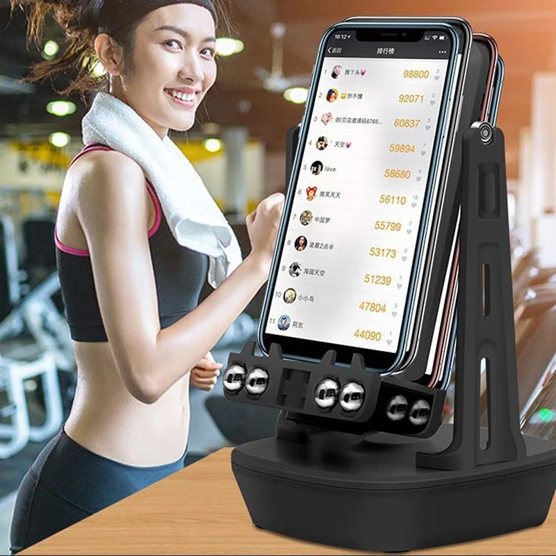 car mobile holder Shake Wiggle Device Automatic Swing Motion Mobile Phone Run Step Count Programs phone holder for desk