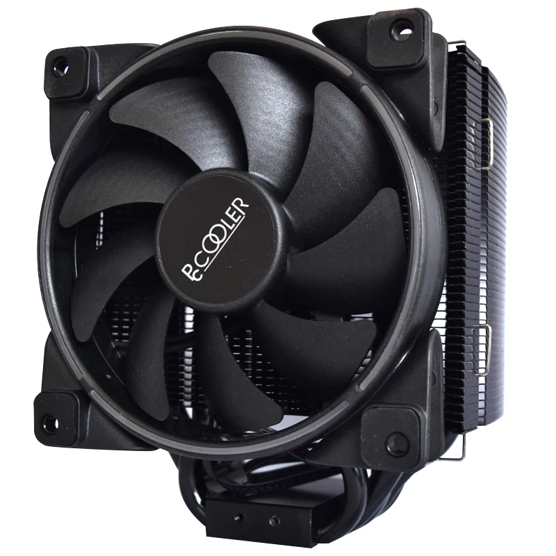 Pccooler кулер для процессора с 12 см 4PIN светодиодный вентилятор охлаждения для AMD/AM4 и INTEL1150/2011 Платформа 5*8 мм тепловые трубки