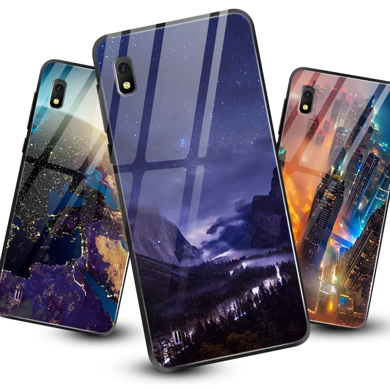 Для samsung Galaxy A10 A20 A30 A40 A50 A6S A70 A8S A80 A90 закаленное Стекло крышка M10 M20 M30 J4Plus Note9 противоударный чехол для телефона