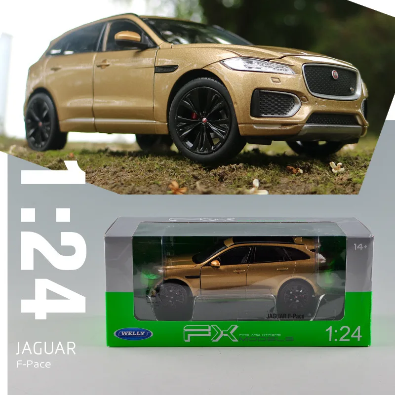 Welly 1:24 Jaguar F-PACE модель автомобиля из сплава Модель автомобиля украшение автомобиля коллекция Подарочная игрушка Литье под давлением модель игрушка для мальчиков