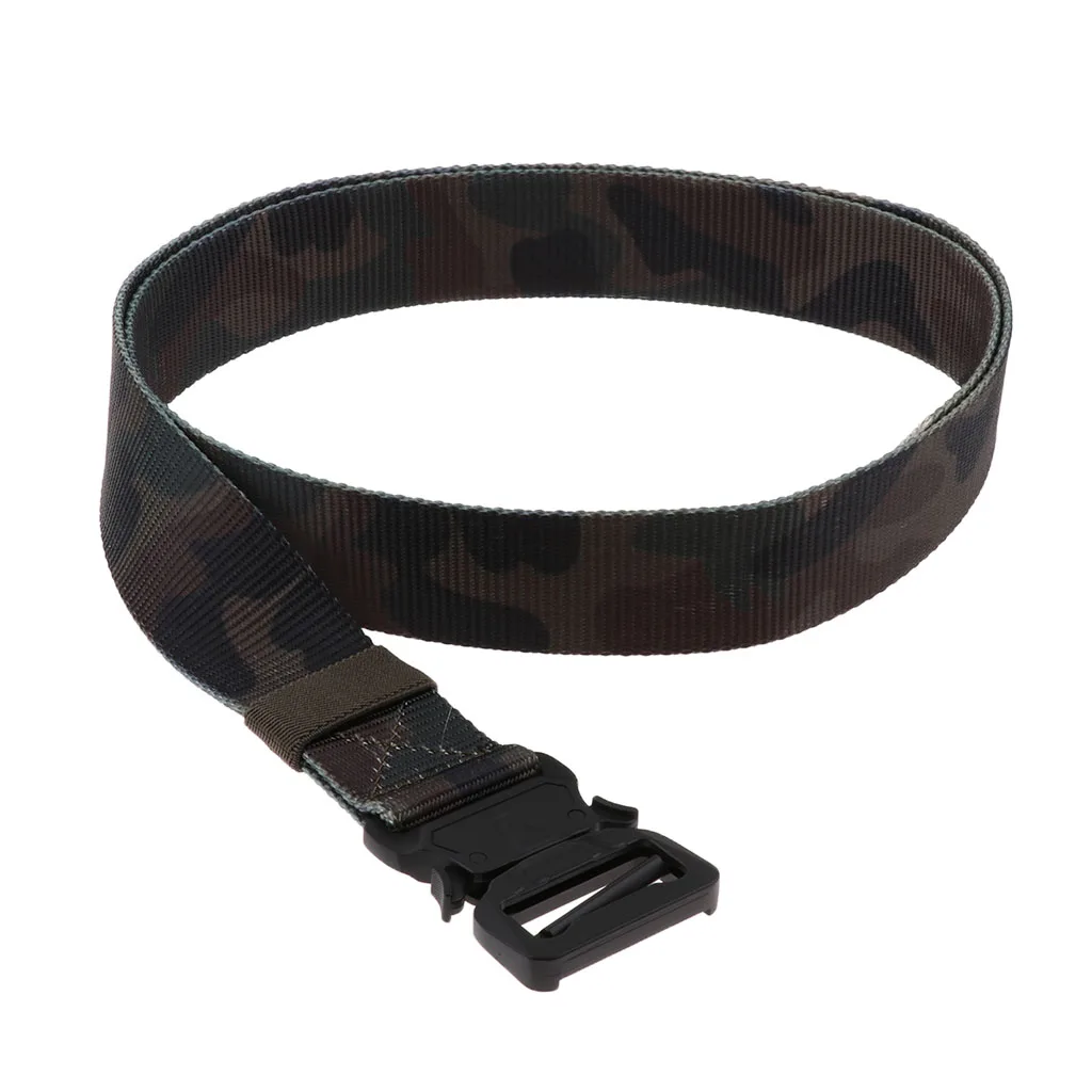 Classic Camouflage Открытый релаксационный мужской нейлоновый веб-ремень сверхмощный быстроразъемный сплав Пряжка сверхмощная Пряжка из сплава - Цвет: Classic Camouflage