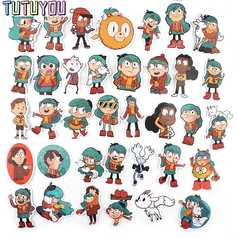 PC528, 20 шт./набор компл./лот 36 шт./компл. Hilda мультфильм Скрапбукинг Стикеры s Наклейка для гитары ноутбук Чемодан холодильник граффити Стикеры