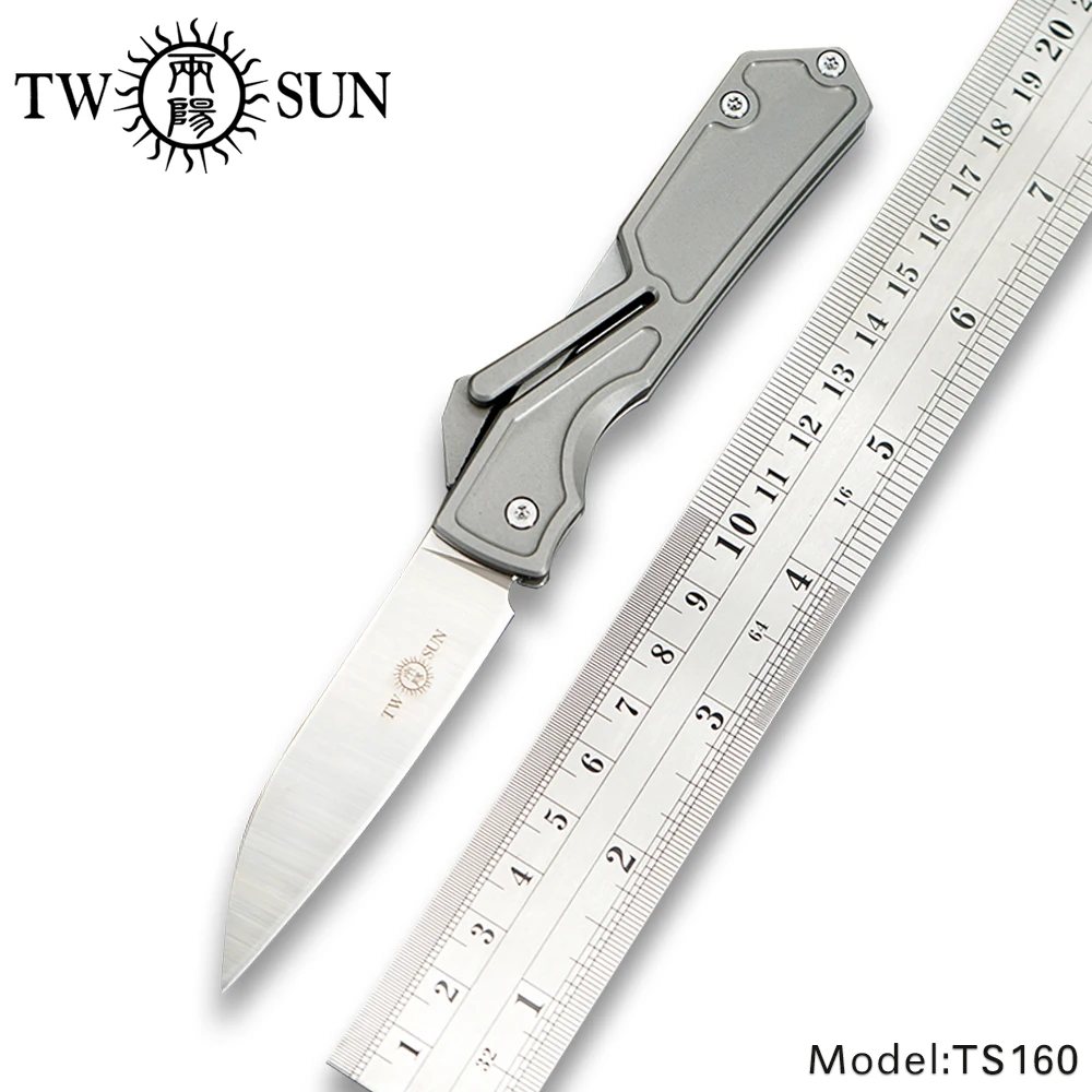 TWOSUN ножи скольжения шарнир M390 складной карманный нож Походный охотничьи