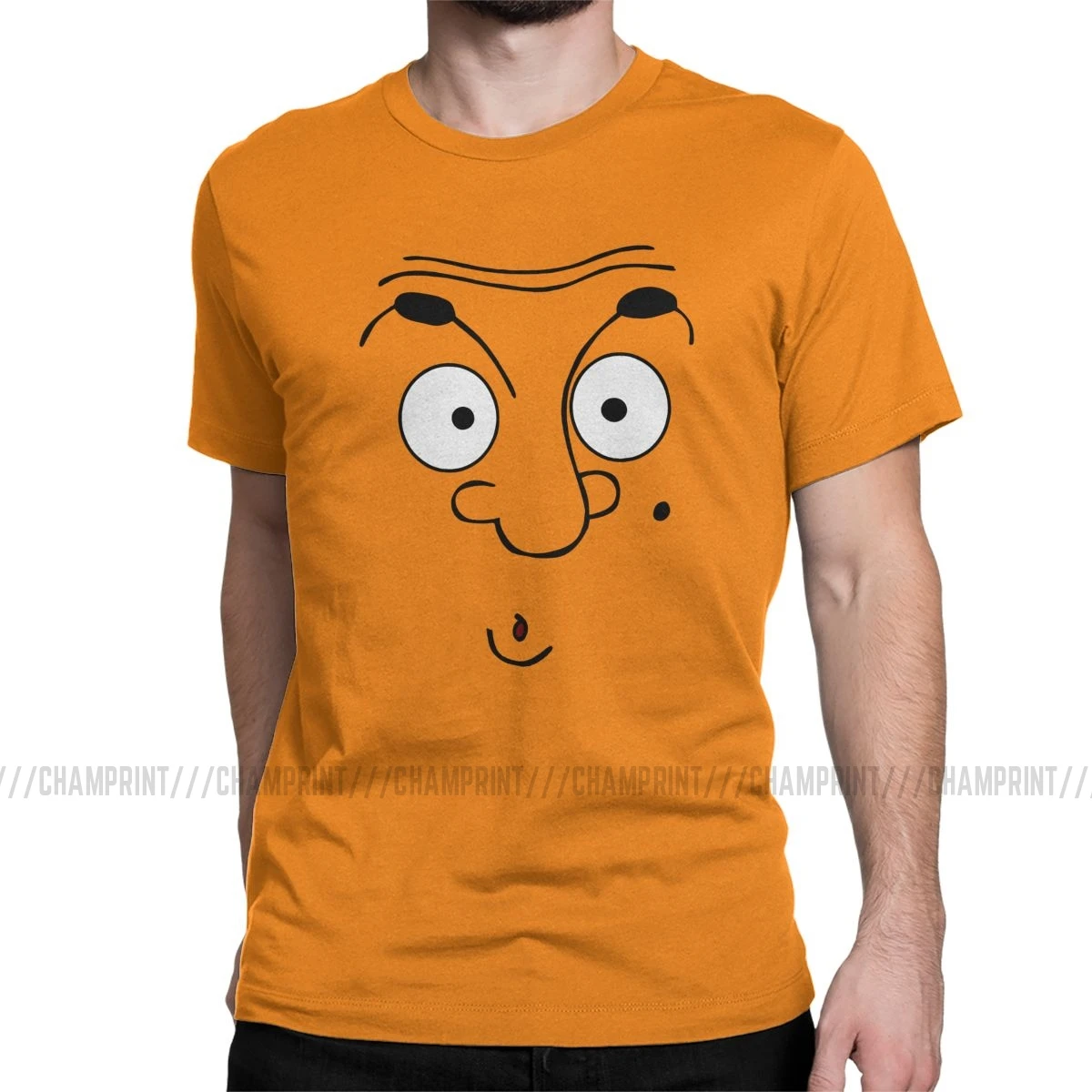 Мужская Футболка Mr Bean, новинка, хлопковая футболка, короткий рукав, комедийный мастер, футболки, одежда с круглым вырезом, новое поступление - Цвет: Оранжевый