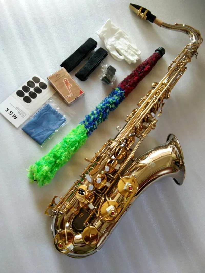 Jupiter JTS-1100SG Bb Real Photos New Tenor Saxophone Brass Silver Nickel Body Gold Key B Flat Sax Instrument With Case Free