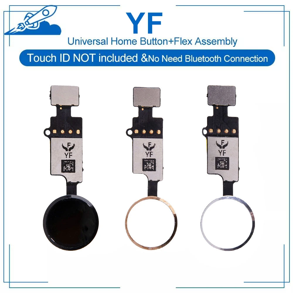 Yf Universal Home Button Flex Assembly Replacement For Iphone 7 7p 8 8p Return Back Not Include Touch Id Not Need Bluetooth Phone Accessory Bundles Sets Aliexpress