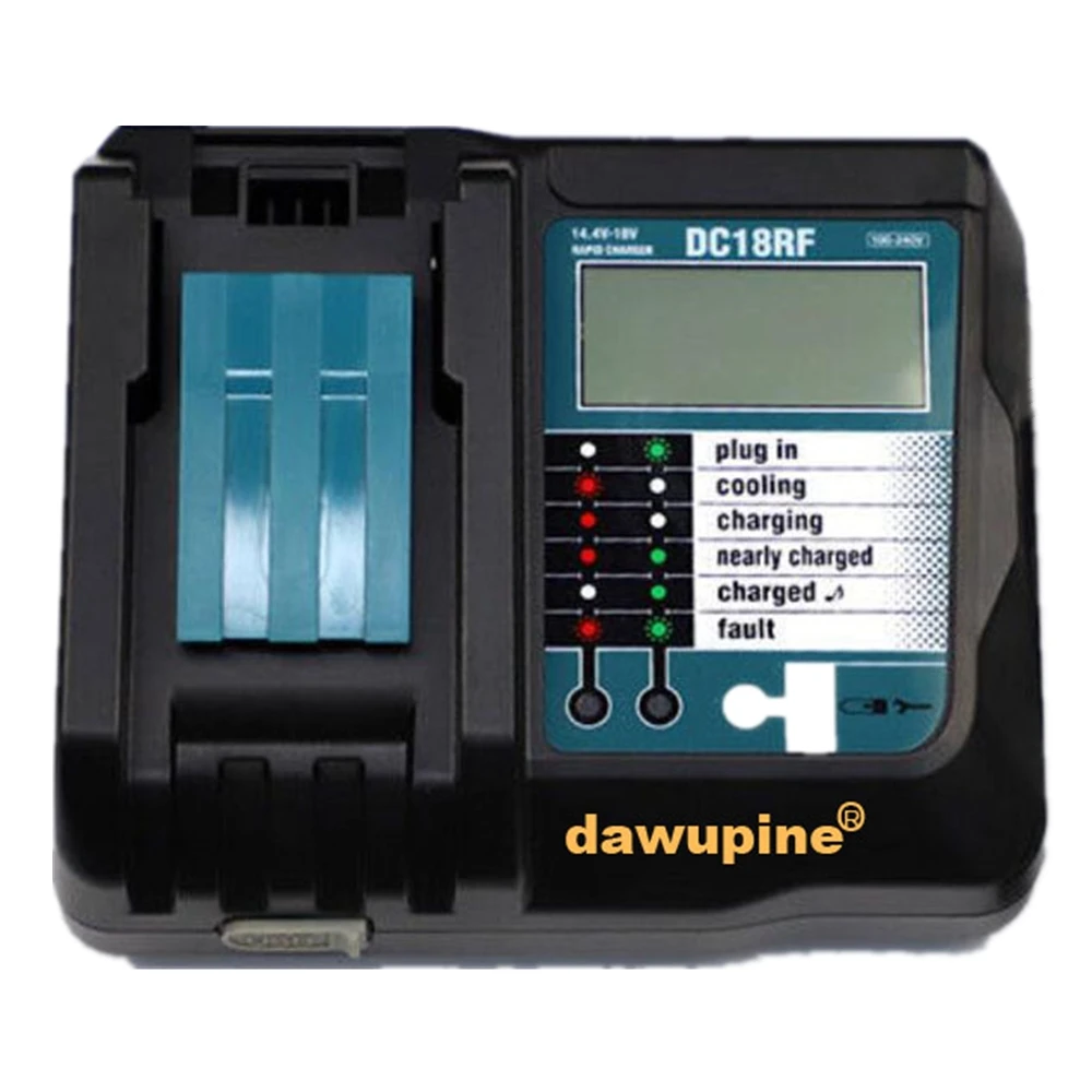 DC18RF части сверла литий-ионная батарея зарядное устройство 3.5A зарядный ток USB 2.1A выход lcd для Makita 18V 14,4 V BL1830 Bl1430