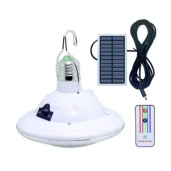 

22 LED Remote Control Solar Lamp Hooking Camp Garden Lighting Outdoor Camping Rechargeable Emergency Light