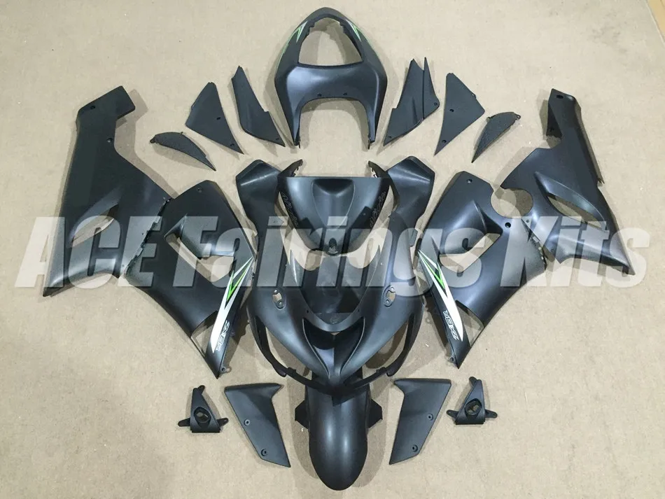 

New ABS Full fairing kit Fit for Kawasaki ZX6R 2005 2006 motorcycle fairings ZX-6R 05 06 Ninja 636 bodywork set black matte