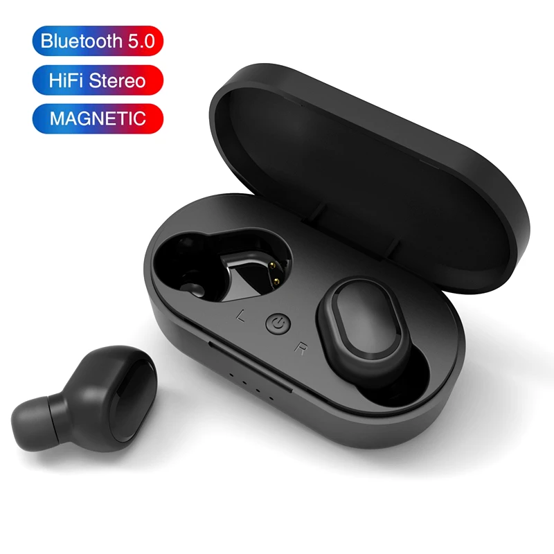 M1 Bluetooth Headsets VS Redmi Airdots Wireless Earbuds 5 0 TWS Earphone Noise Cancelling Mic for iPhone Xiaomi Huawei Samsung