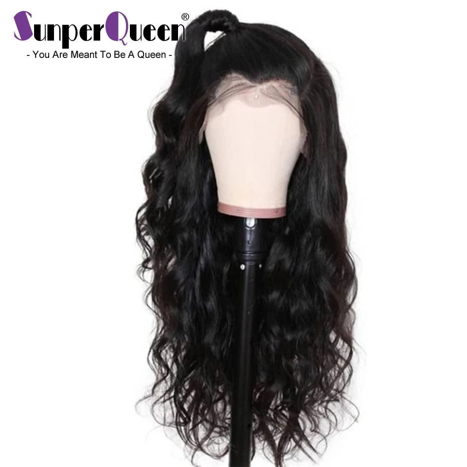 

Sunper Queen Body Wave 13x6 Lace front 8-30 M Remy Human Hair Wigs Natural Color For Black Women Brazilian Lace Wig Pre Plucked