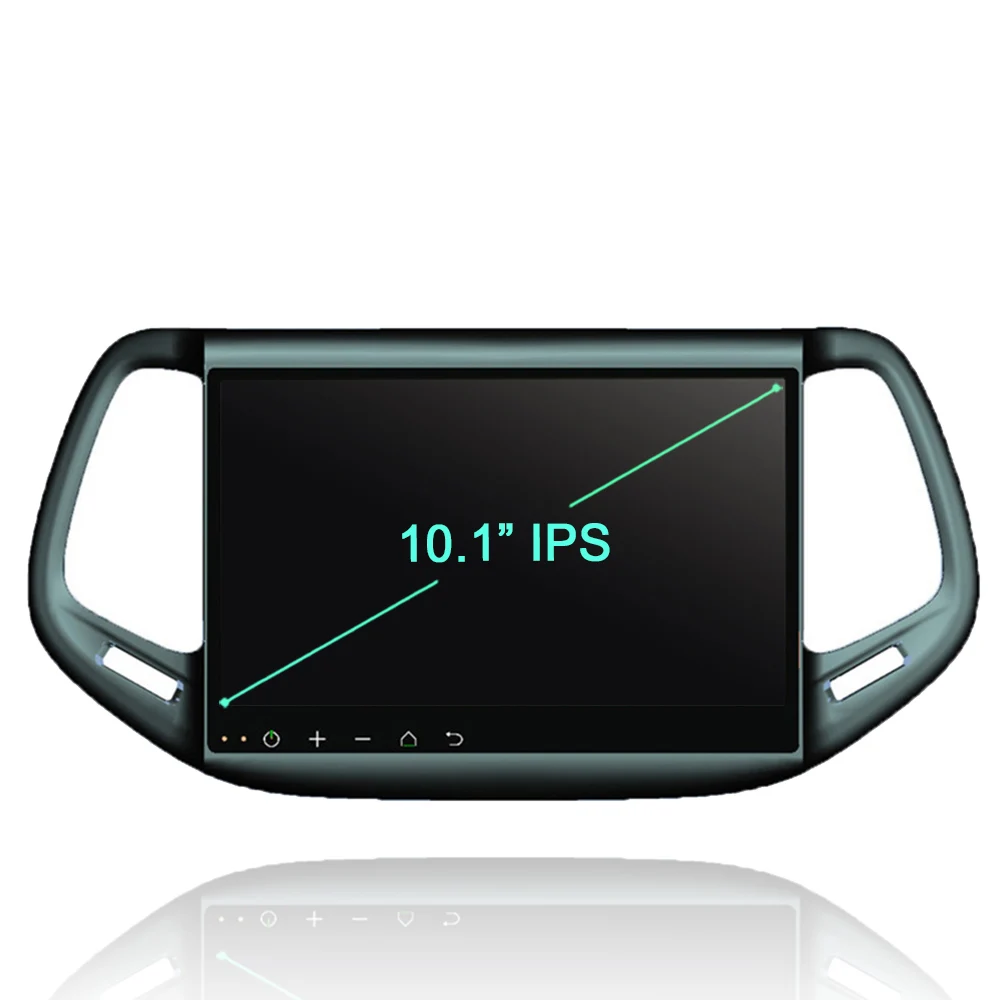 10," DSP TDA7851 Android 9,0 4 Гб+ 64 ГБ+ 8 ядерный автомобильный dvd-плеер gps ГЛОНАСС карта Авторадио Bluetooth 4,2 для Jeep Compass
