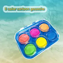 Мультипликационный Рисунок Акварель в порошке торт гуашь 6 Цвет