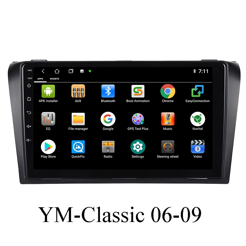 Автомобильный мультимедийный плеер 2 Din Android 9 Dvd Gps Авторадио навигация Wi Fi Bluetooth IPS