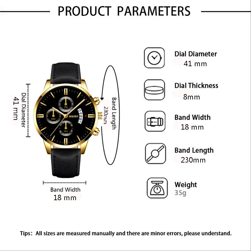 Мужские часы брендовые Роскошные Мужские кварцевые часы с вечным календарем черные мужские модные часы Relogio Masculino