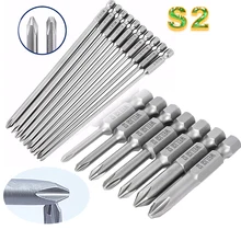 

1p x Bits For Screwdriver Set Electric Ph2 S2 50 75 120 100mm Phillips Drill Magnetic Bit High Torque S1/4 Repair Tools For Home