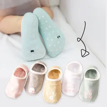 Г. Новые стильные весенне-летние детские носки без рисунков Нескользящие короткие носки с низким вырезом для малышей носки из хлопка с рисунком копилки