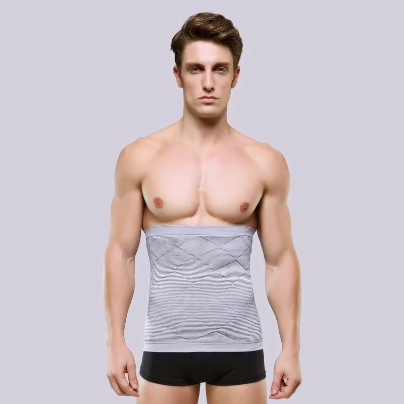 NY014 живот Холдинг луч Bellyband дышащий фитнес Нижнее белье пластиковый пояс Пояс тонкий мужской корсет Bellyband