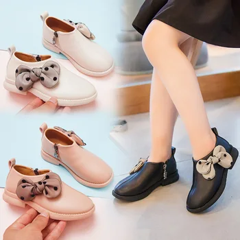 

New Autumn And Winter Plus Velvet Flat Bottomed School Students Toddler Kids Sneakers Kids Shoes For Girls