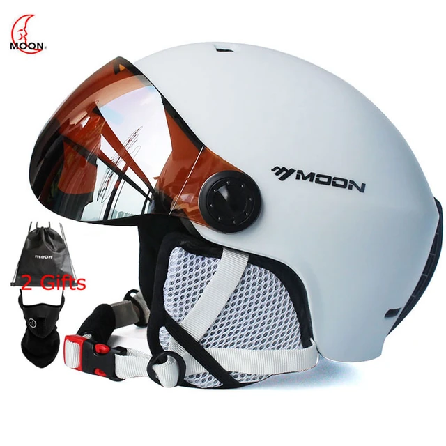Casco da sci casco sportivo da neve antivento con protezione per le orecchie  occhiali casco integralmente modellato Skateboard Snowboard caschi di  sicurezza - AliExpress