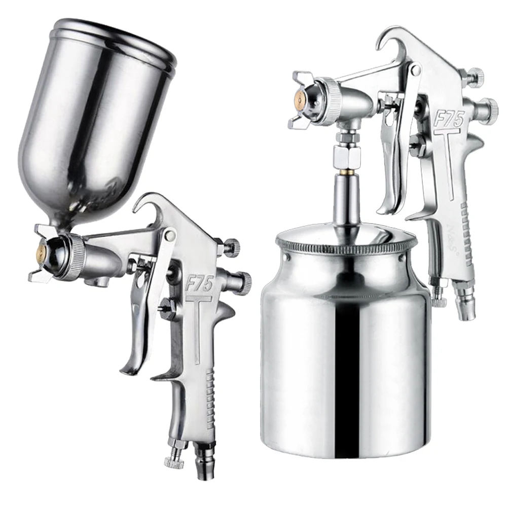 

High quality F75 Pneumatic Airbrush 1.5mm Nozzle Automotive Painting Tool Multifunction Spray Gun