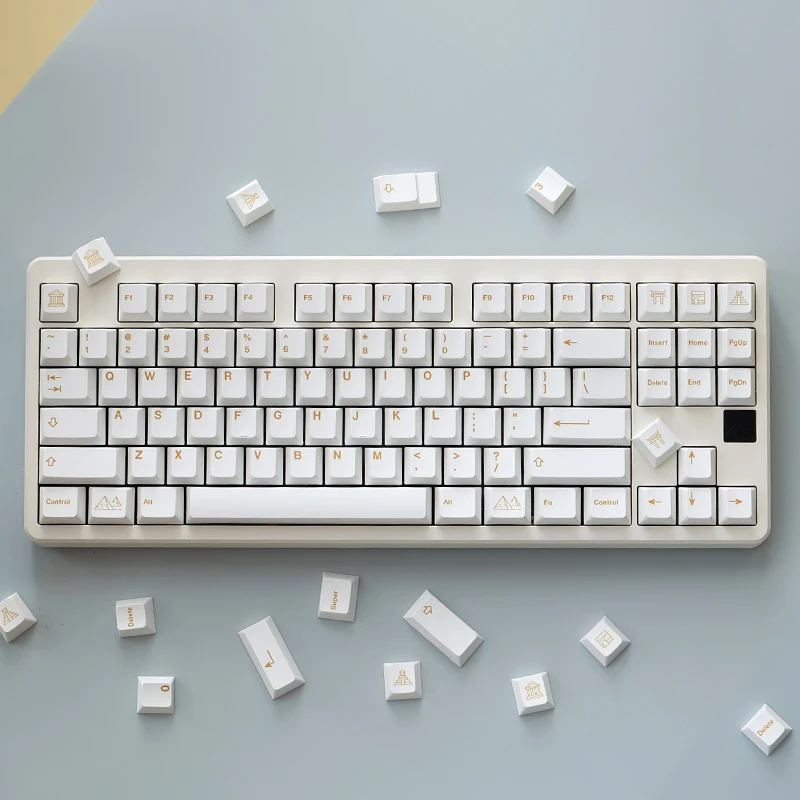 Chaves Conjunto Pbt Tintura Subbed Keycap para mx Switch Teclado Mecânico Civilizações Tema Keycaps Cereja Perfil Chave Boné 137