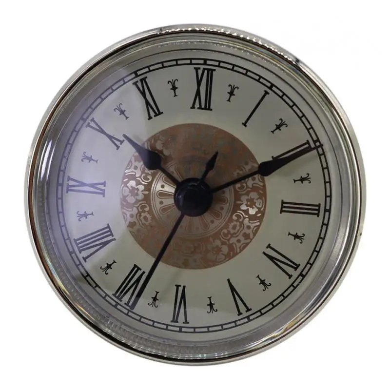 Classic Clock Craft Quartz Movement 2.76 Inch (70 mm) Round Clocks Head Insert Roman Number