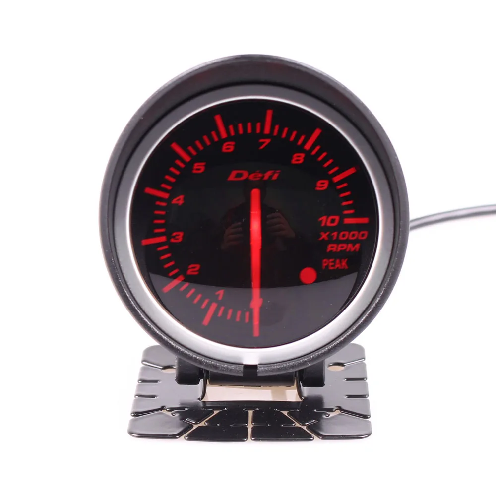 

2.5" Defi BF Universal 0~10000 RPM Tachometer Gauge Red & White backlight Adjustable Without Sensor Fit Freight/ Modified cars