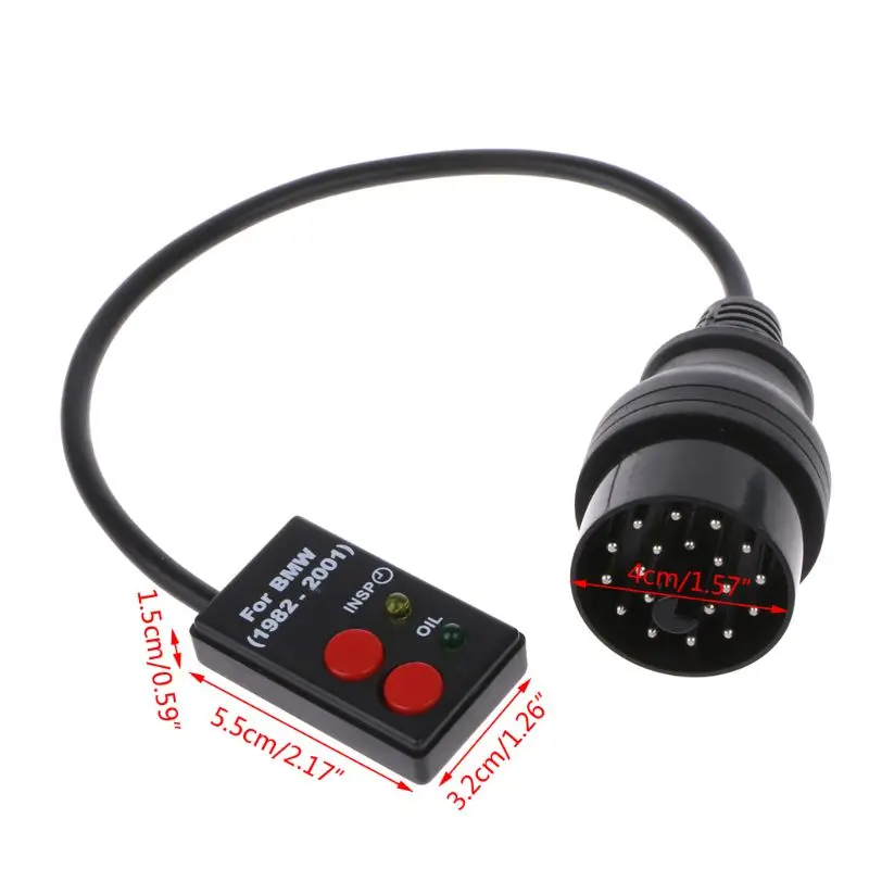 20 Pin Reset Tool 20 Pin Sockets Oil Service Reset Scan Diagnostic Tool E30 E34 E36 E39 Z3 Durable Adapter Cable car fault code reader diagnostic tool