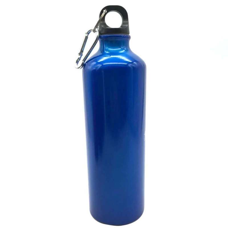 

Quality Outdoor Bicycle Mountaineering Kettle Light Drink Straight Drop Metal Sports Water Bottle Blue Stainless Steel 600Ml